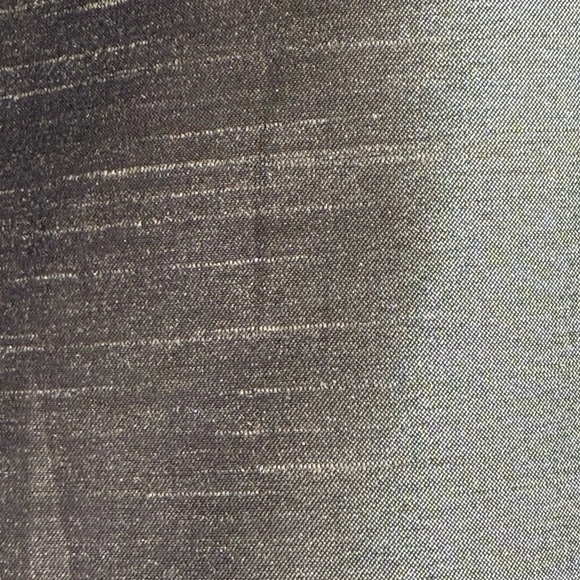 Donna Gray Wrap Skirt Matte Gold Satin-Textured Fringe Edge Size 4 - Picture 5 of 8